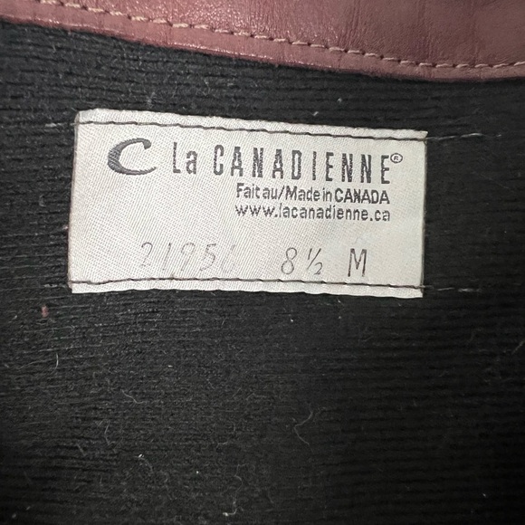 La Canadienne Burgundy Heeled Boots - Size 8.5 - Picture 8 of 9